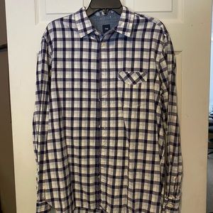 Plaid button down shirt